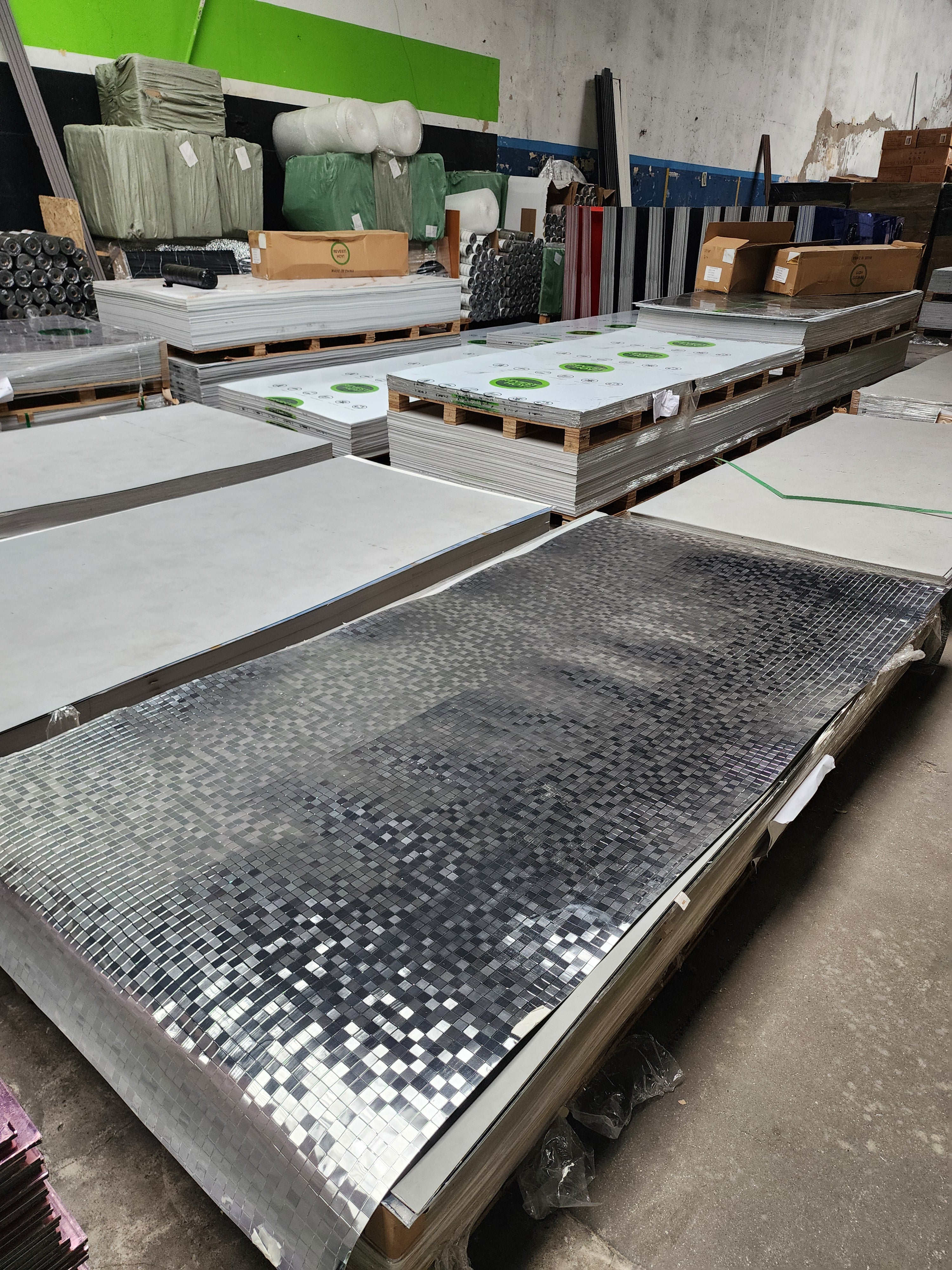 Placas Autoadhesivas Mosaico Silver 56140