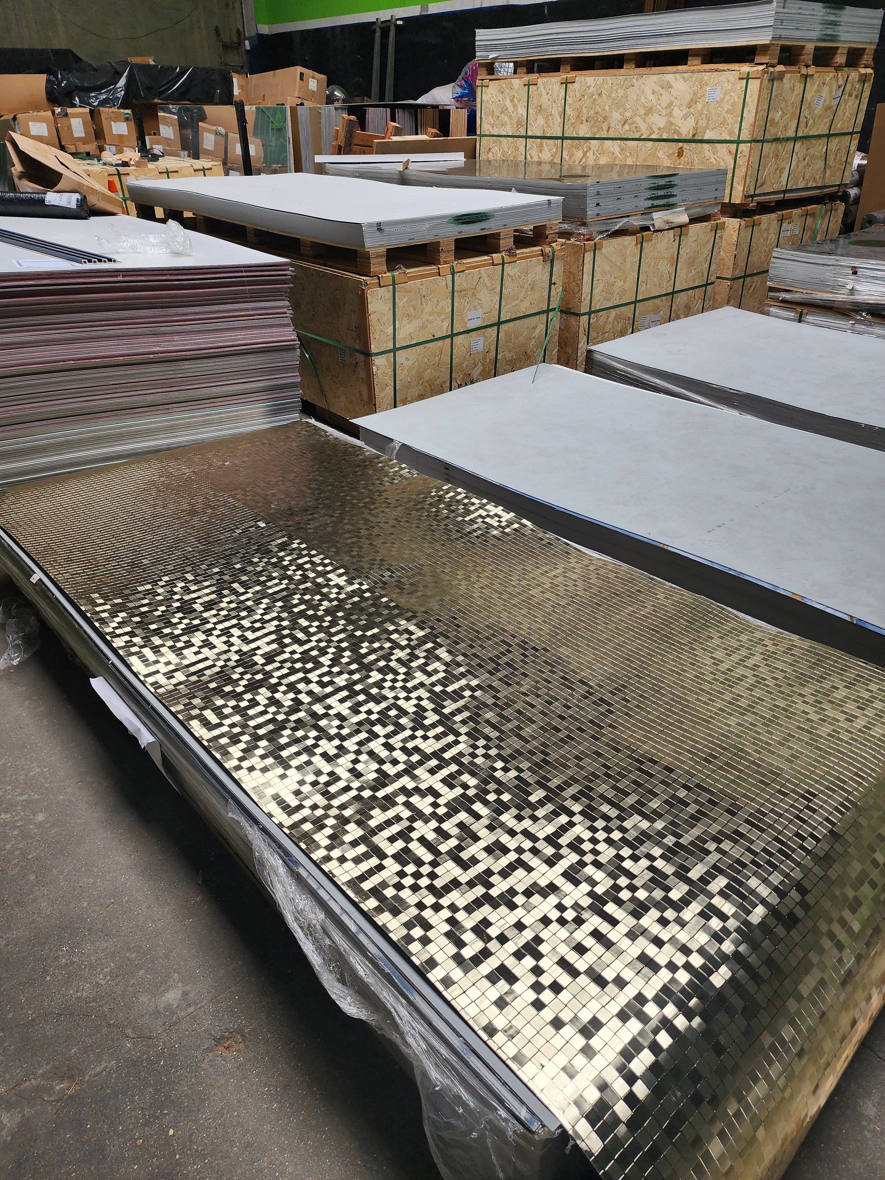 Placas Autoadhesivas Mosaico Gold 56142