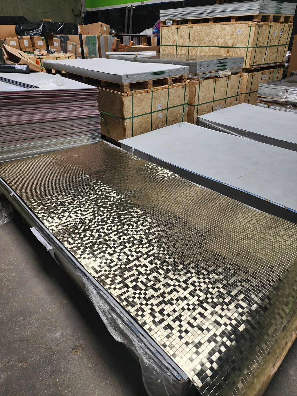 Placas Autoadhesivas Mosaico Gold 56142